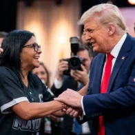 Donald Trump y Delcy Rodríguez se reúnen por primera vez en Nueva York
