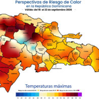 INDOMET advierte calor de severo a extremo en RD hasta el 22 de septiembre