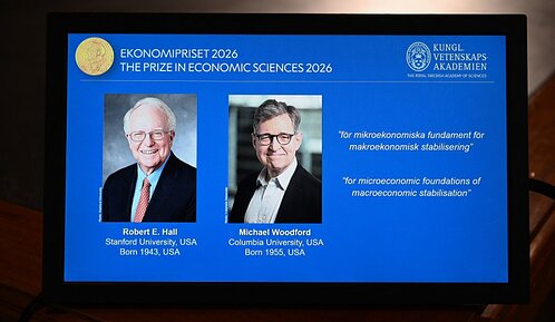 Robert Hall y Michael Woodford ganan el Nobel de Economía 2026 por sus estudios sobre hogares y empresas
