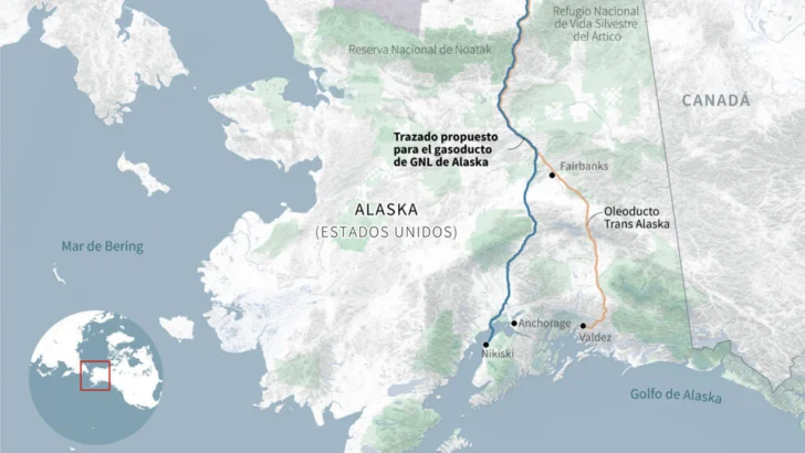 Trump anuncia que Taiwán comprará por 20 años el 30 % del gas de ducto en Alaska
