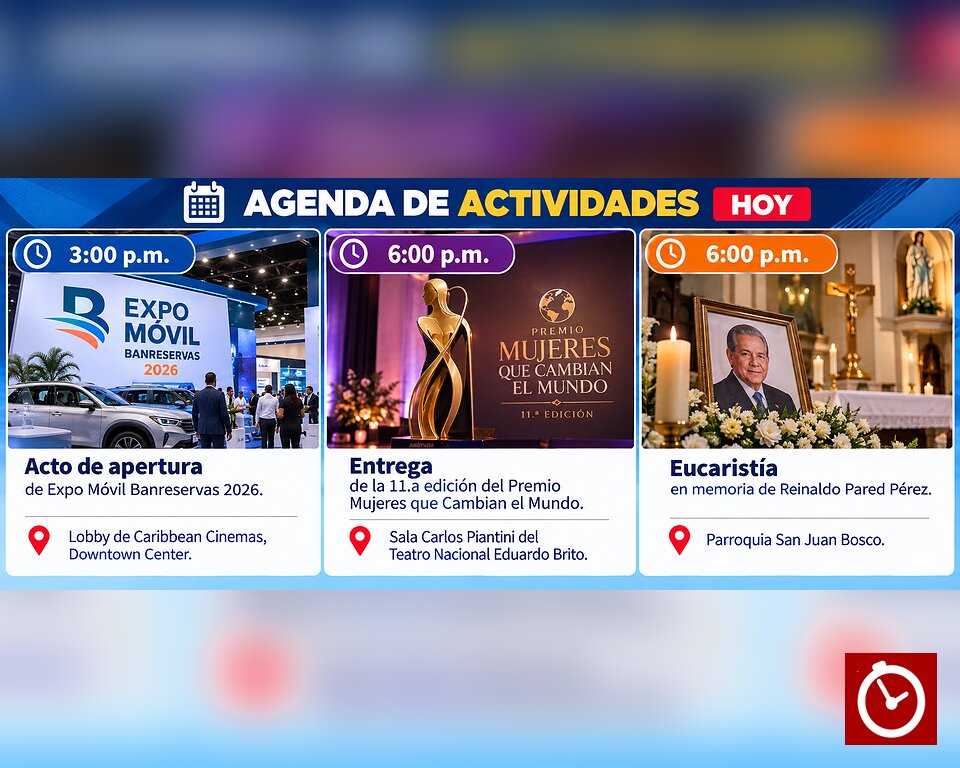 Agenda del día: miércoles 28 de octubre de 2026