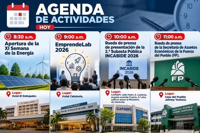  Agenda del día: martes 6 de octubre de 2026