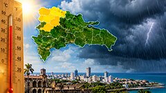 Vaguada provocará aguaceros esta tarde en varias provincias; se mantienen cinco en alerta
