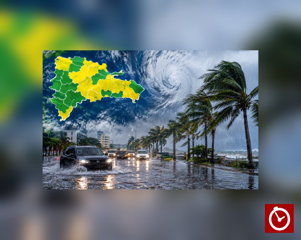 Indomet advierte sobre fuertes aguaceros e inundaciones en 16 provincias