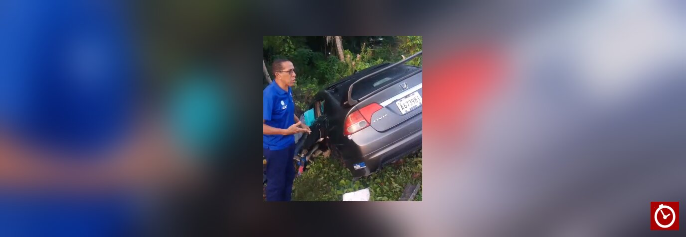 Sargento resulta herido en accidente de tránsito en la carretera Sánchez-Nagua