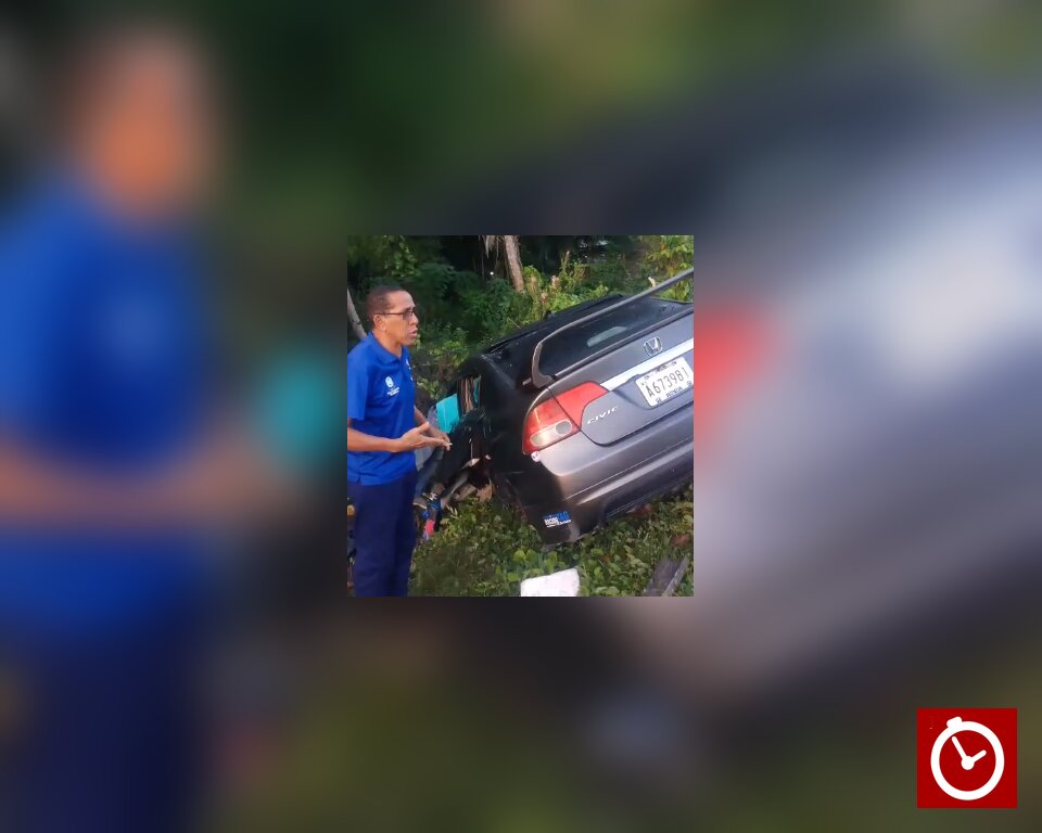 Sargento resulta herido en accidente de tránsito en la carretera Sánchez-Nagua