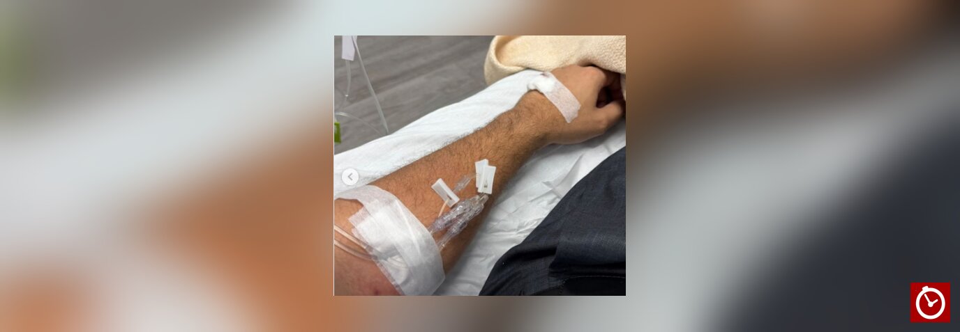 Omar Fernández es ingresado por agotamiento y llama a prestar atención a las señales del cuerpo