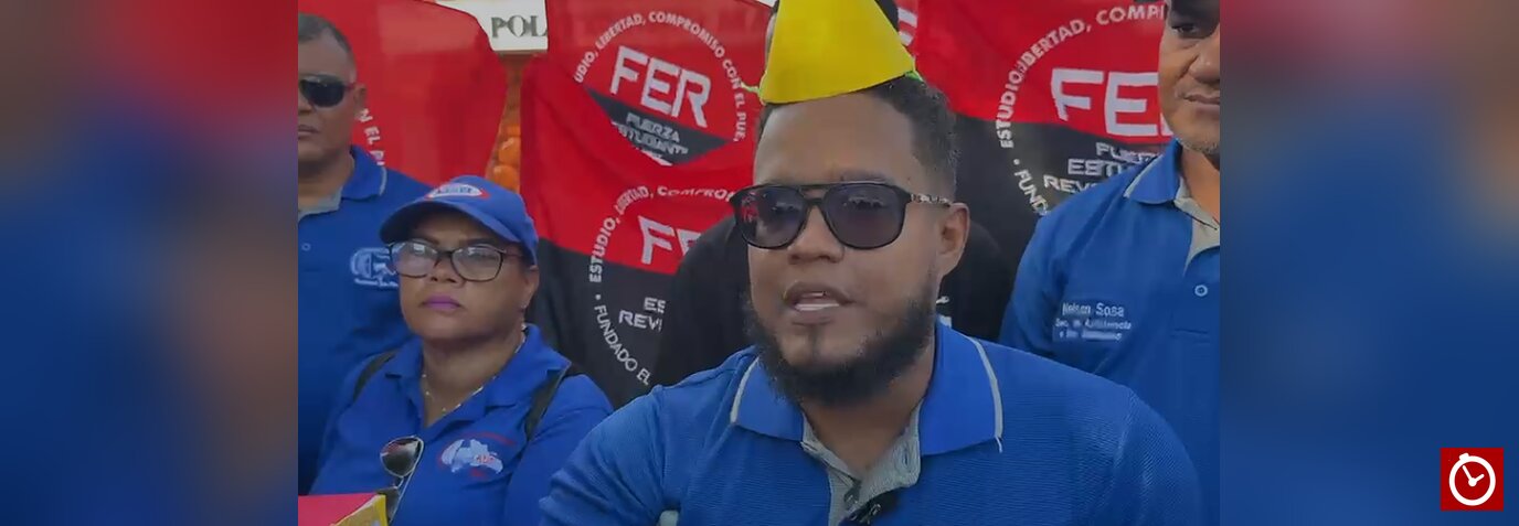 ADP realiza cumpleaños simbólico para exigir mejoras en escuela de SFM