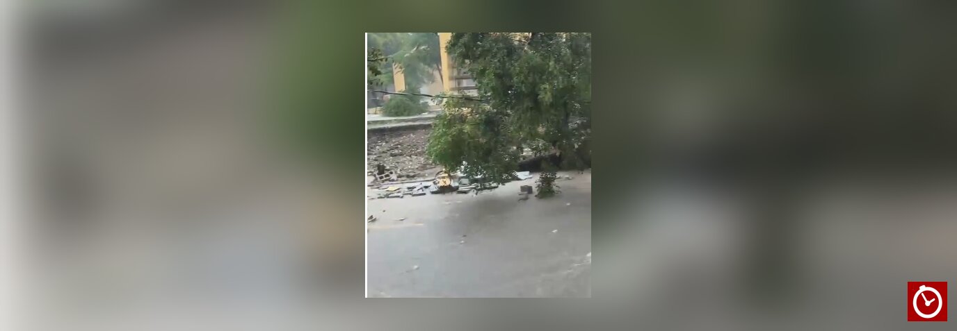 Lluvias provocan derrumbe parcial de una pared del liceo Juan Bosch en Sabana Yegua
