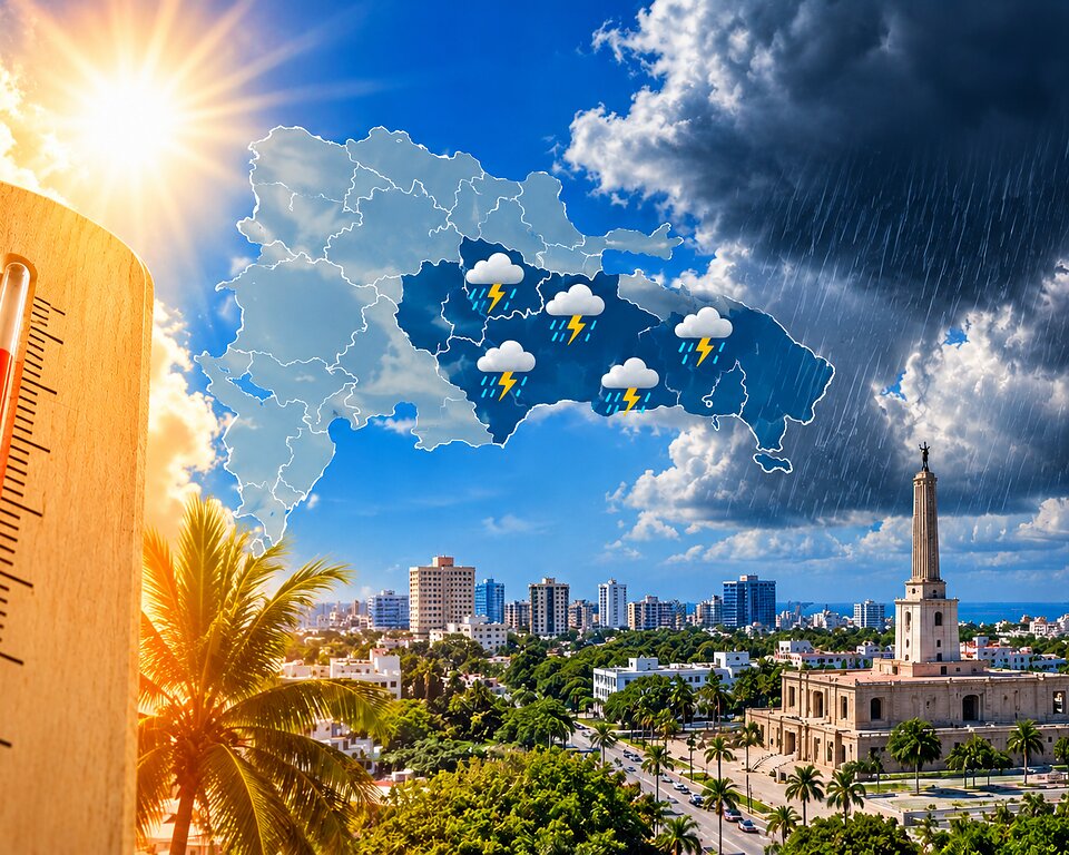 Indomet pronostica temperaturas de hasta 35 °C y aguaceros con tronadas en varias provincias