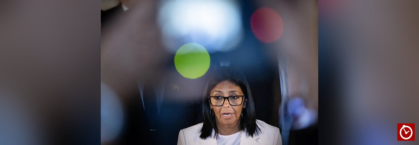 Delcy Rodríguez se reúne con negociadores del chavismo y la oposición en medio del diálogo en Venezuela
