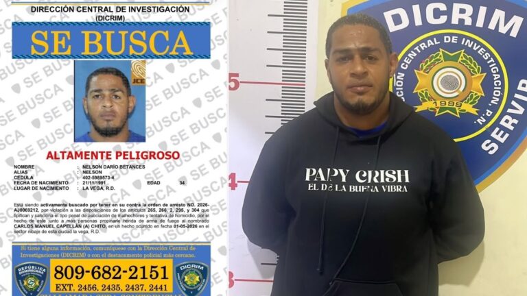 Se entrega tras asedio policial un hombre buscado por presunta tentativa de homicidio en La Vega