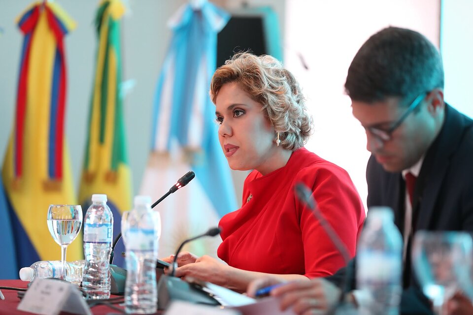 María Elena Vásquez preside sesión de competencia e informalidad en foro de la OCDE en Buenos Aires