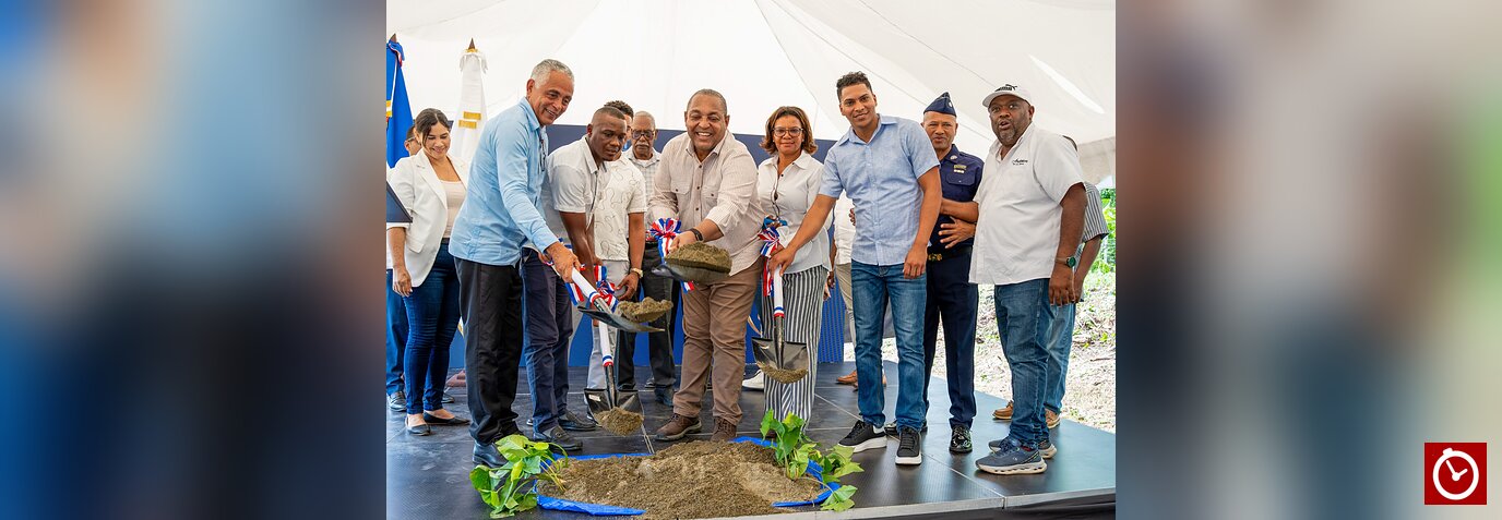 José Andújar inicia construcción de estación policial en Majagual, Monte Plata