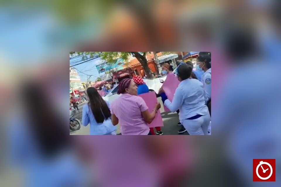 Médicos del Moscoso Puello protestan por inseguridad y reclaman pago de incentivos