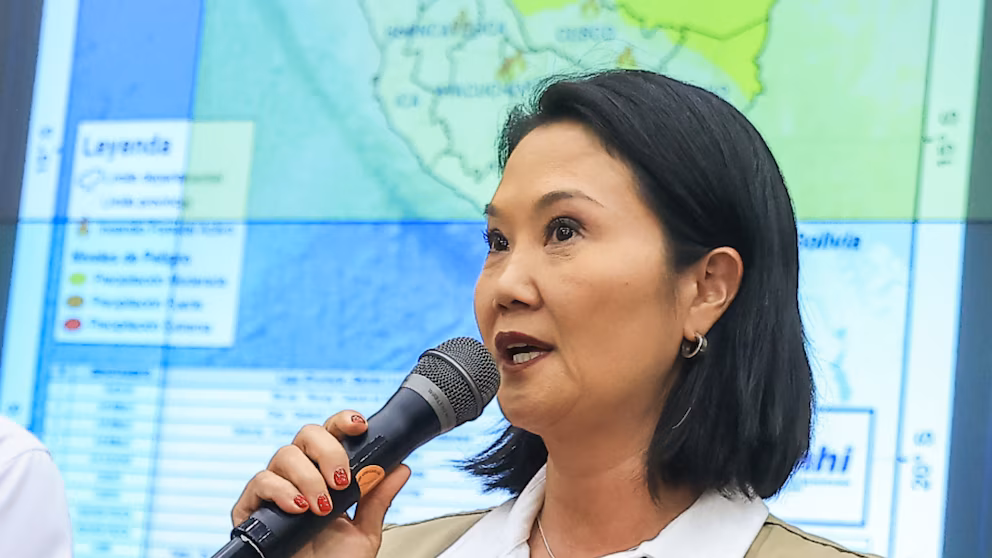 Keiko Fujimori pide unidad ante fenómeno El Niño y llama al Congreso de Perú a colaborar