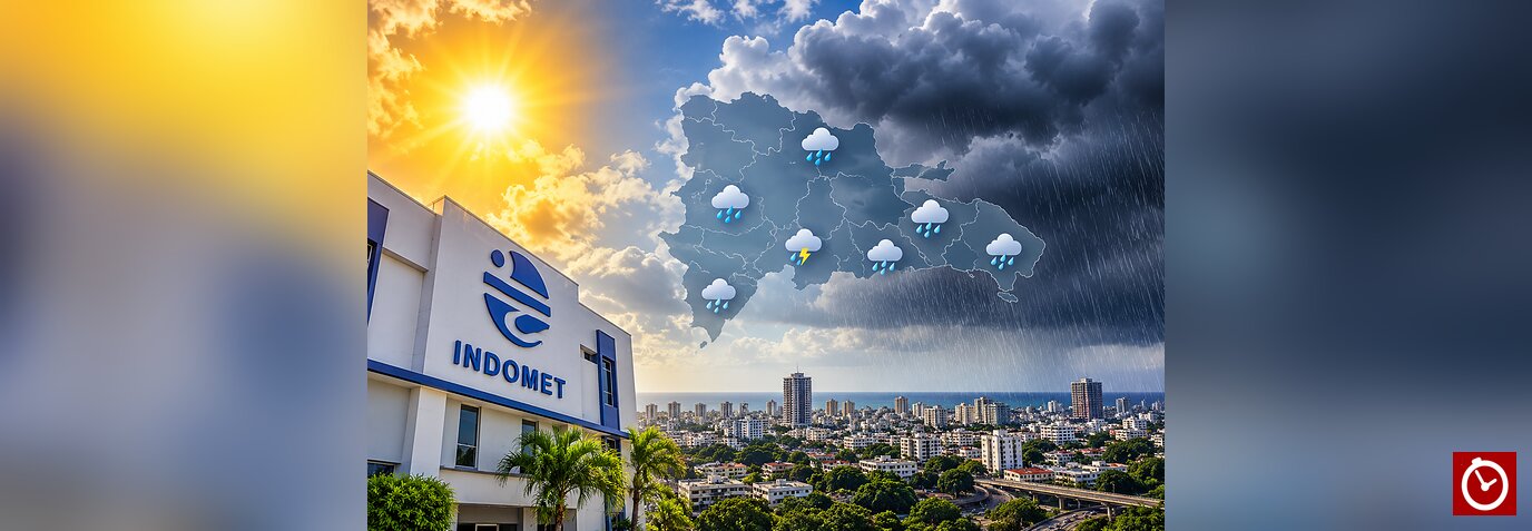 Indomet prevé lluvias locales en varias provincias pese al predominio de un sistema de alta presión