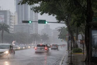 Onda tropical provocará aguaceros y tronadas hoy y mañana en varias provincias
