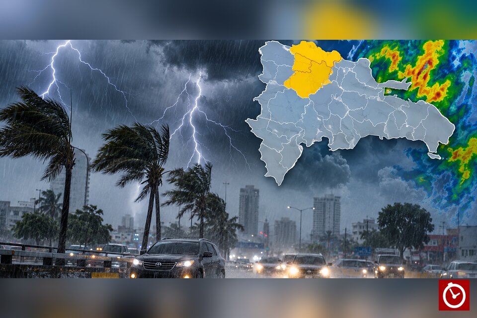 Vaguada provocará fuertes aguaceros y tormentas eléctricas; Indomet emite alertas en tres provincias