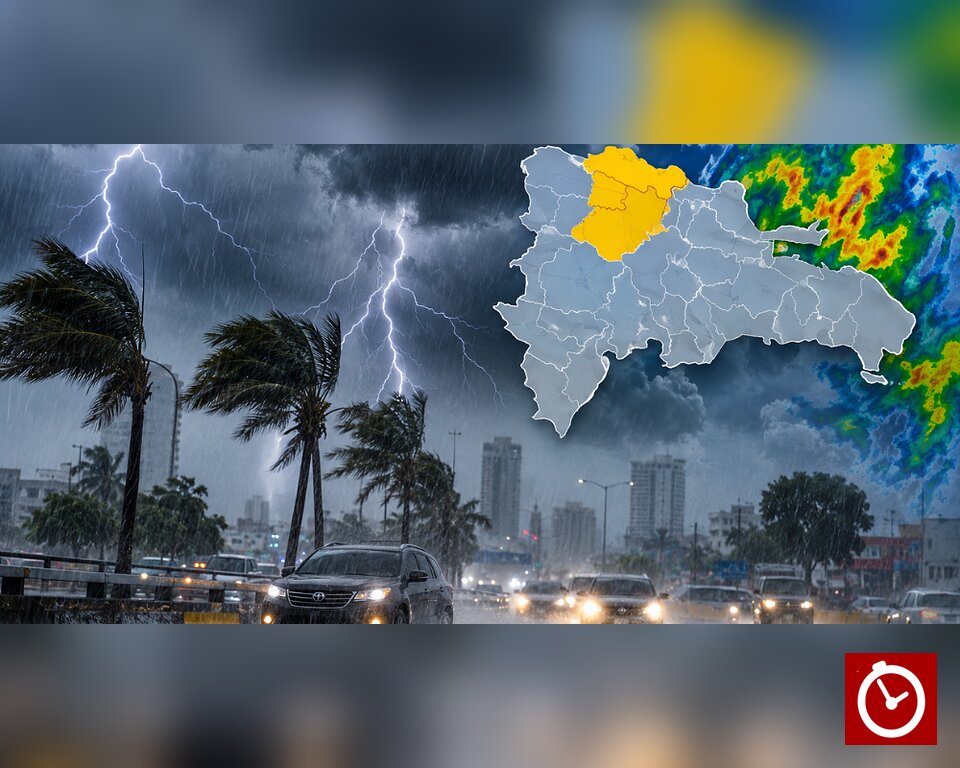 Vaguada provocará fuertes aguaceros y tormentas eléctricas; Indomet emite alertas en tres provincias