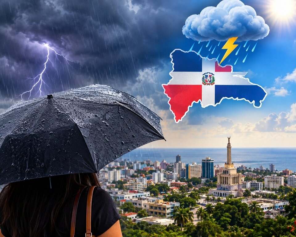 Saquen los paraguas! Indomet pronostica aguaceros y tronadas para esta tarde en varias provincias
