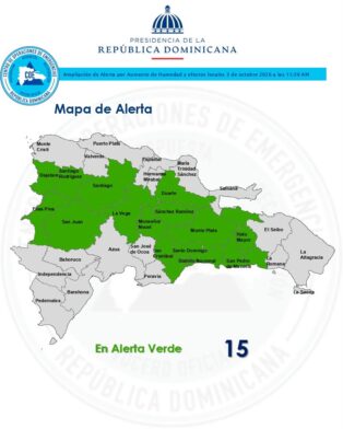 Lluvias elevan riesgo de inundaciones: COE amplía alerta verde a 15 provincias por vaguada