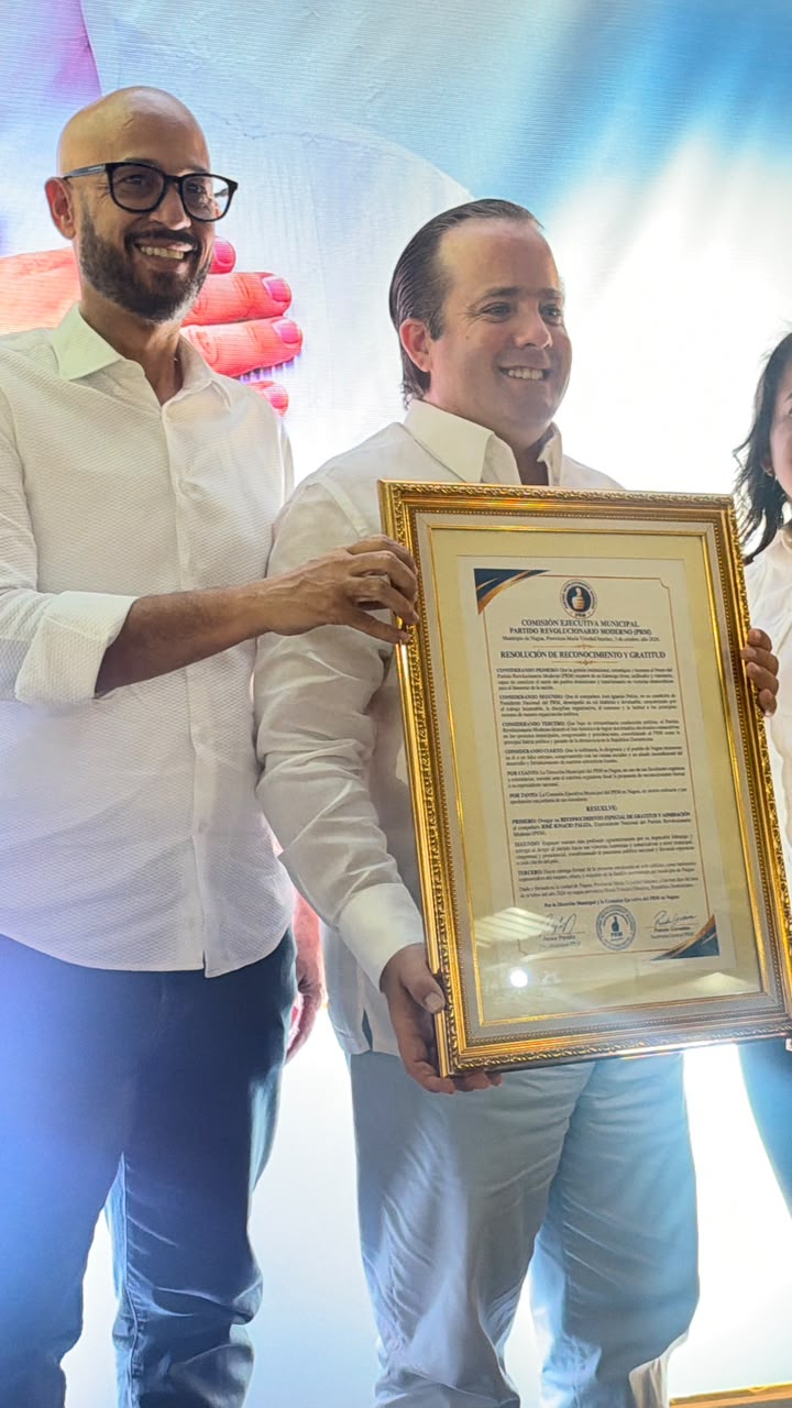 PRM en Nagua reconoce a José Ignacio Paliza por su liderazgo y aporte al fortalecimiento del partido