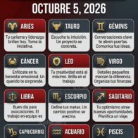 Horóscopo del 5 de octubre de 2026: predicciones para todos los signos