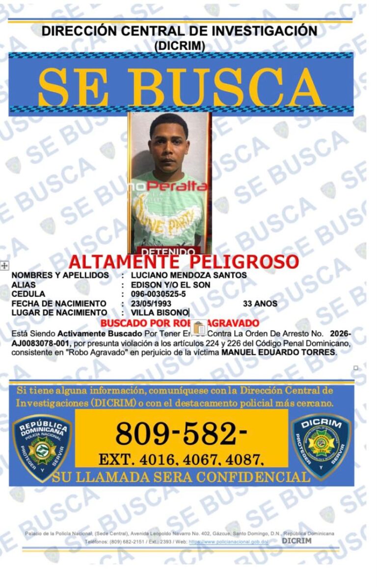 Apresan a “Lebrón” y “Tatuaje” por violento asalto en Villa González; ocupan pistola, caja fuerte y vehículos
