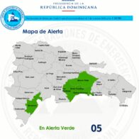 COE mantiene alerta verde en cinco provincias por lluvias asociadas a onda tropical
