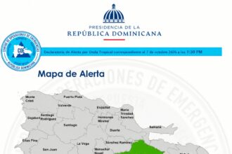 COE mantiene alerta verde en cinco provincias por lluvias asociadas a onda tropical