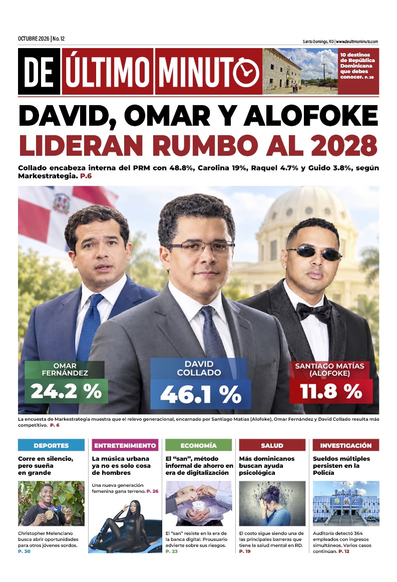 De Último Minuto pone en circulación su nueva edición impresa de octubre con resultados de encuesta nacional de Markestrategia