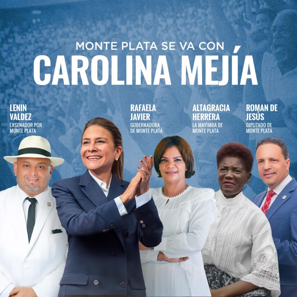 Carolina Mejía suma respaldo de importantes dirigentes del PRM en Monte Plata