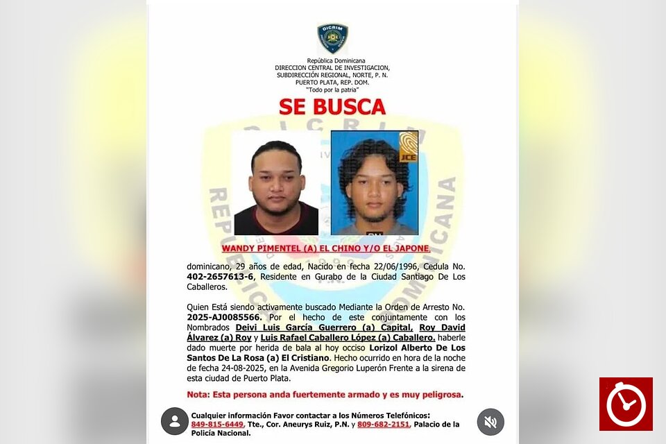 Buscan a «El Chino», por su presunta vinculación con homicidio en Puerto Plata