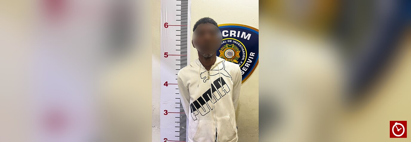 Policía apresa a hombre y le ocupa arma de fabricación casera y machete en La Vega