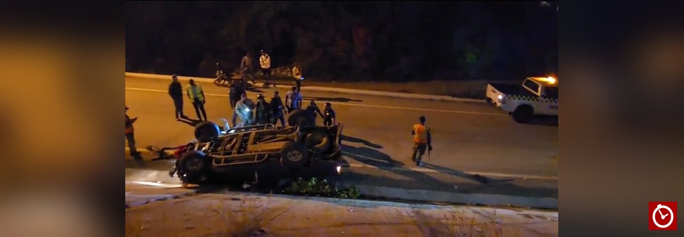 Muere motorista tras ser impactado por camioneta en la Circunvalación Norte de Santiago