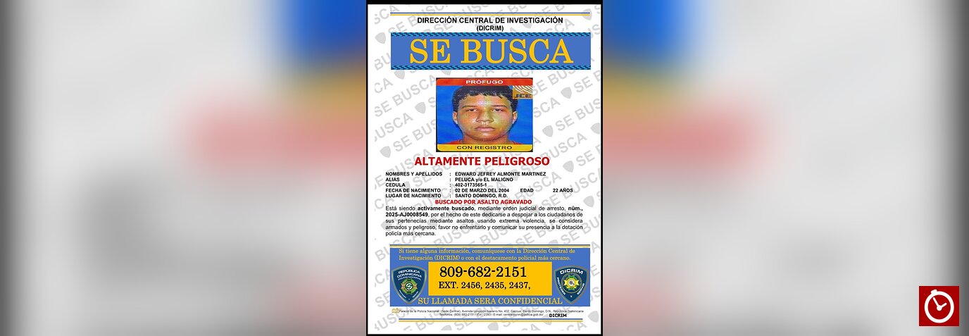 Agentes del DICRIM abaten en Villa Juana a joven buscado por presuntos asaltos agravados