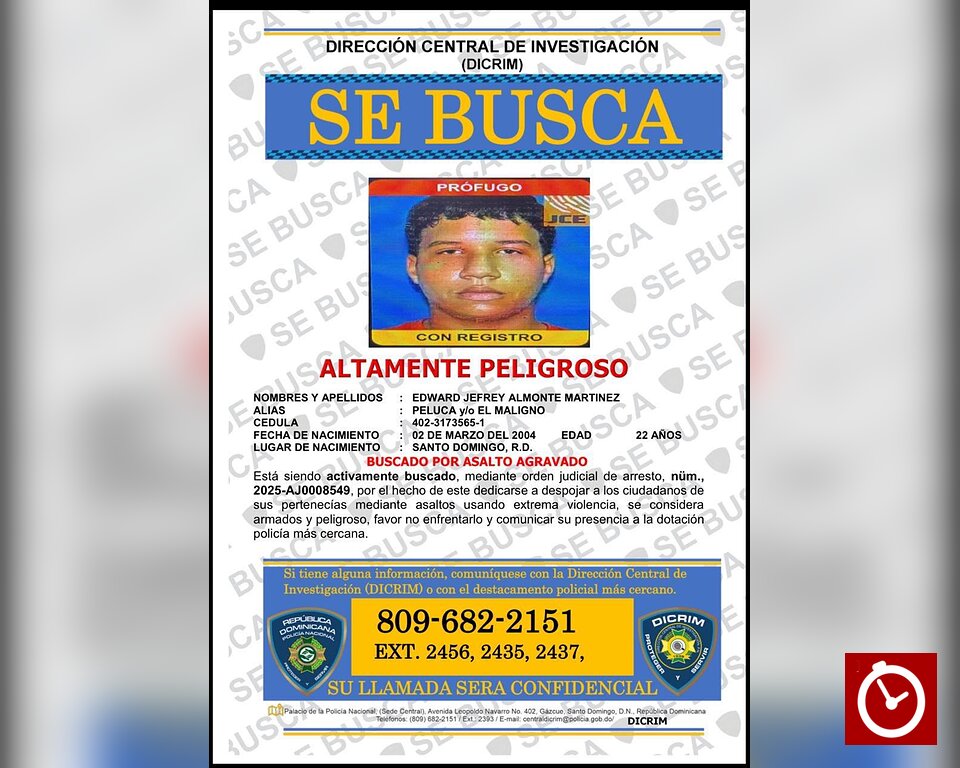 Agentes del DICRIM abaten en Villa Juana a joven buscado por presuntos asaltos agravados