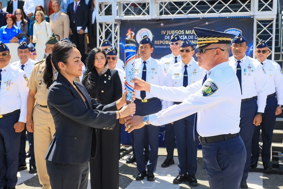 Antorcha de los IV Juegos Mundiales de Policía 2026 inicia recorrido por República Dominicana