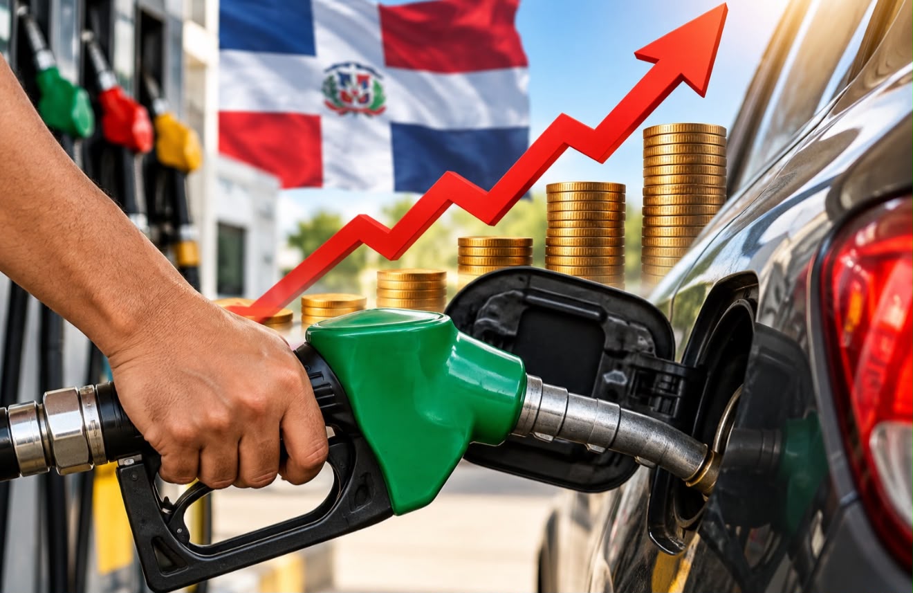 Precios combustibles acumulan alzas de RD$231 en cinco meses en República Dominicana
