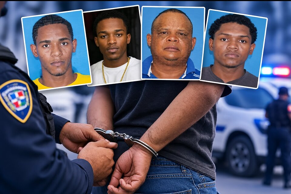 Cuatro hombres buscados por homicidios en RD se entregan a la Policía Nacional