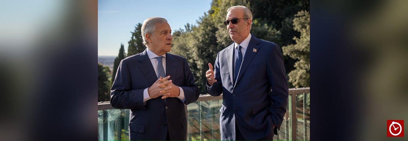 Abinader y Tajani acuerdan fortalecer cooperación bilateral, inversiones y seguridad entre RD e Italia
