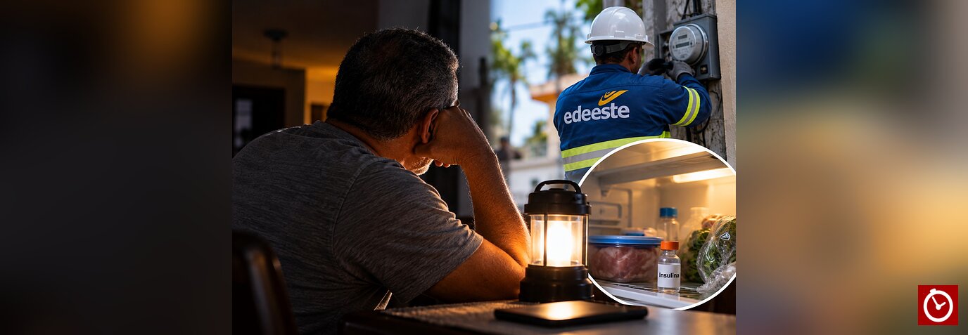 Comunicador denuncia a Edeeste por dejarlo casi tres días sin luz pese a estar al día con sus pagos
