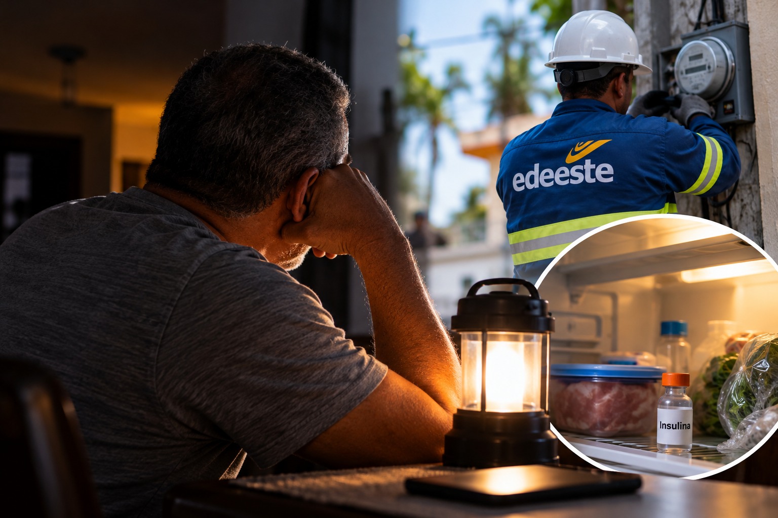 Comunicador denuncia a Edeeste por dejarlo casi tres días sin luz pese a estar al día con sus pagos