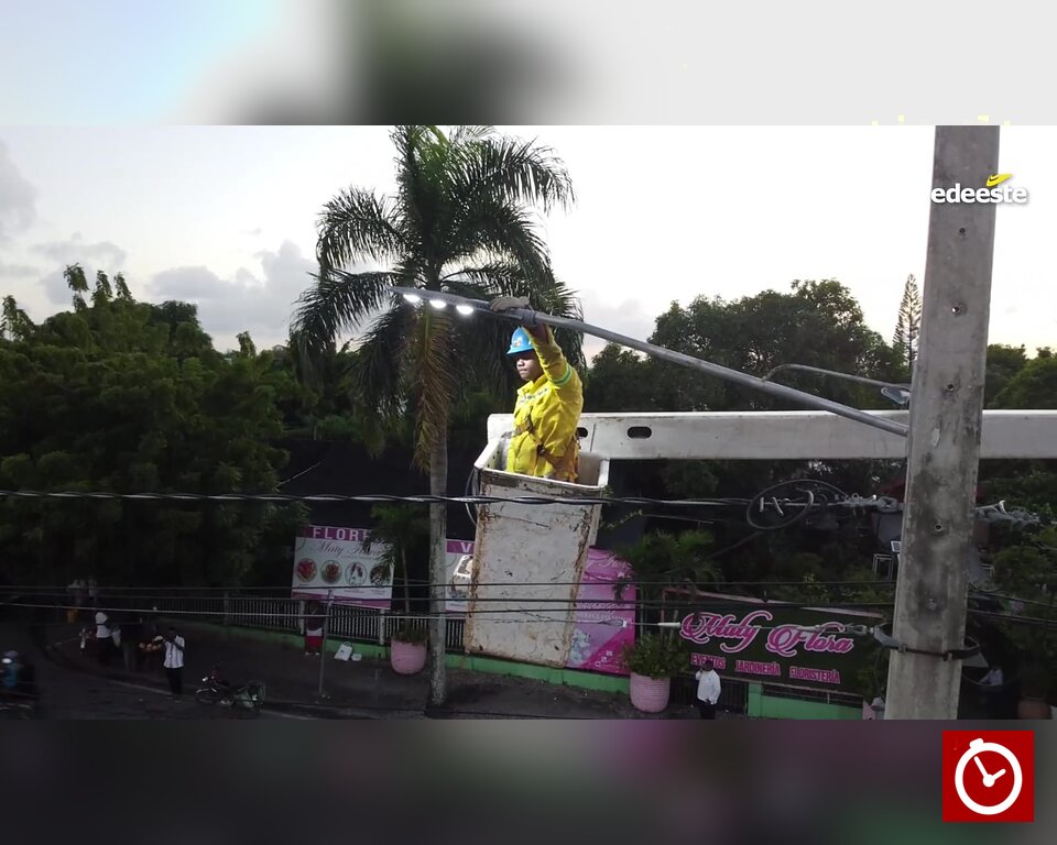 EDEEste invierte más de RD$147 millones en trabajos de iluminación en lo que va de año.