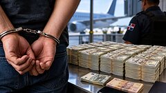 Prisión preventiva para colombiano detenido en el AILA con US$600,700 sin declarar
