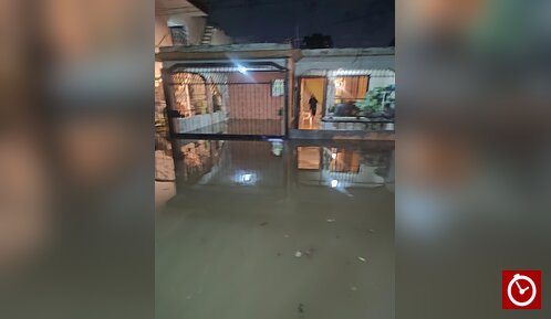 Unas 150 viviendas se inundan durante lluvias registradas en Santiago