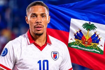 Wilson Isidor, jugador estrella de la Selección de Futbol de Haití.