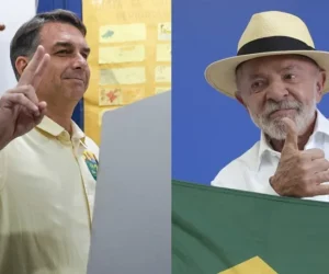 Con el 100 % escrutado, Flávio Bolsonaro logró el 47,03 % de los votos y Lula, el 45,16 %