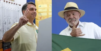 Con el 100 % escrutado, Flávio Bolsonaro logró el 47,03 % de los votos y Lula, el 45,16 %